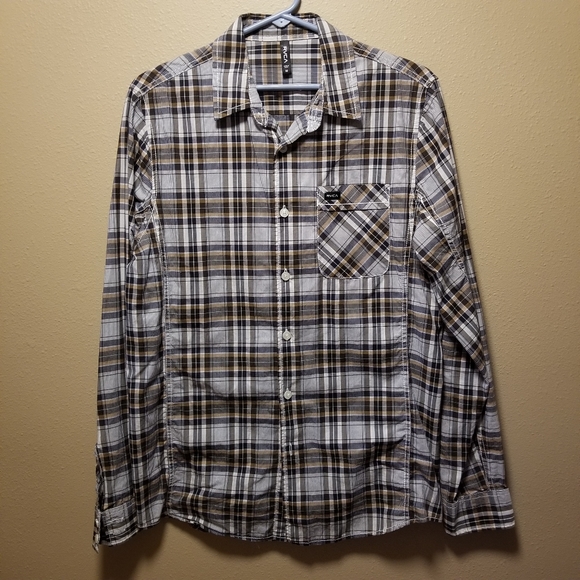 RVCA Other - Men's RVCA Plaid Button Down Shirt